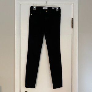 Frame Denim Le Skinny De Jeanne Black Stretch Jean Size 25